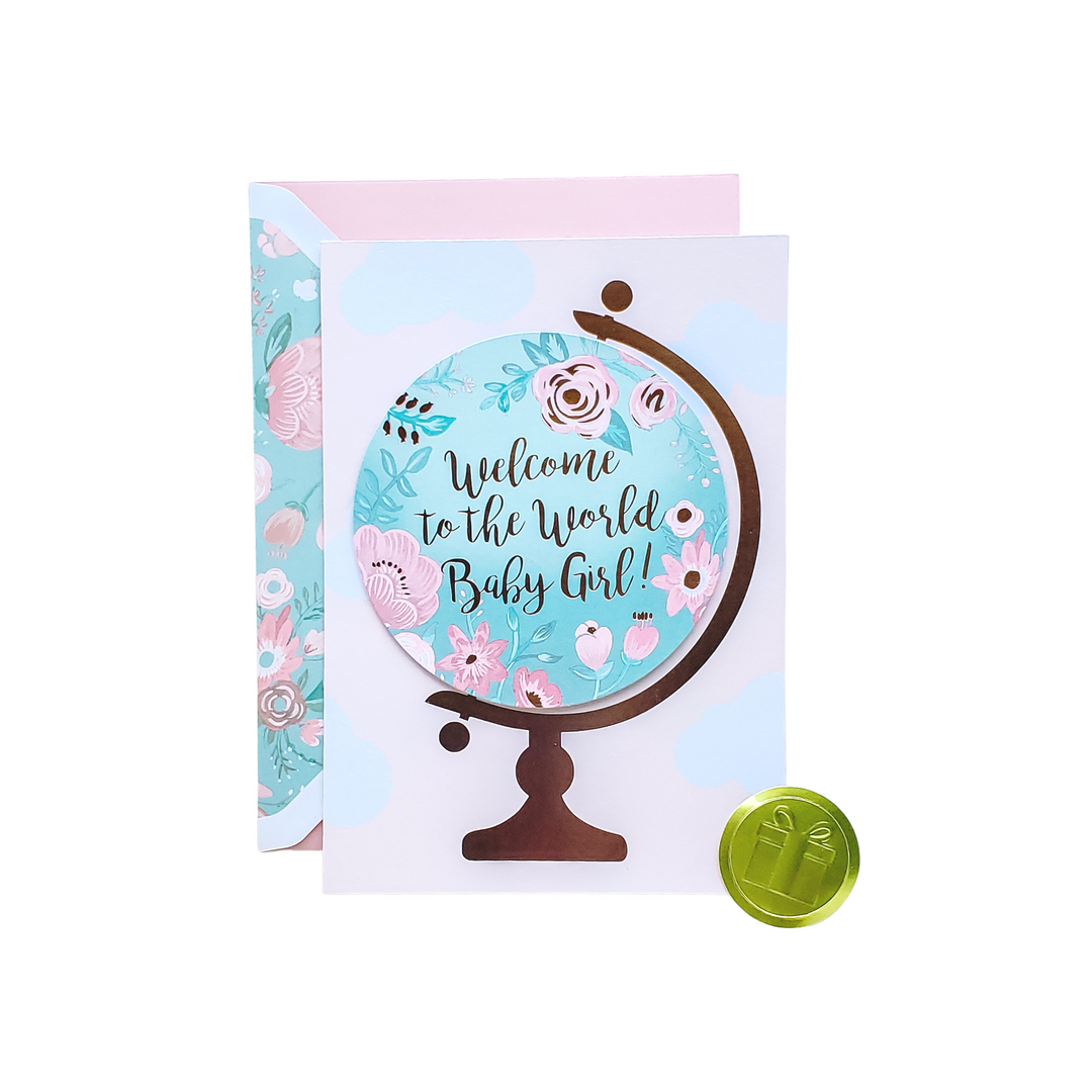 Welcome to the World Baby Girl Card